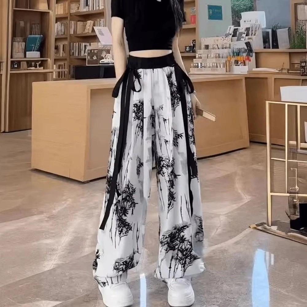레트로 아이스 실크 잉크 페인팅 캐주얼 팬츠 타이다이  - Silk Painting Dye 리뷰 및 가격
