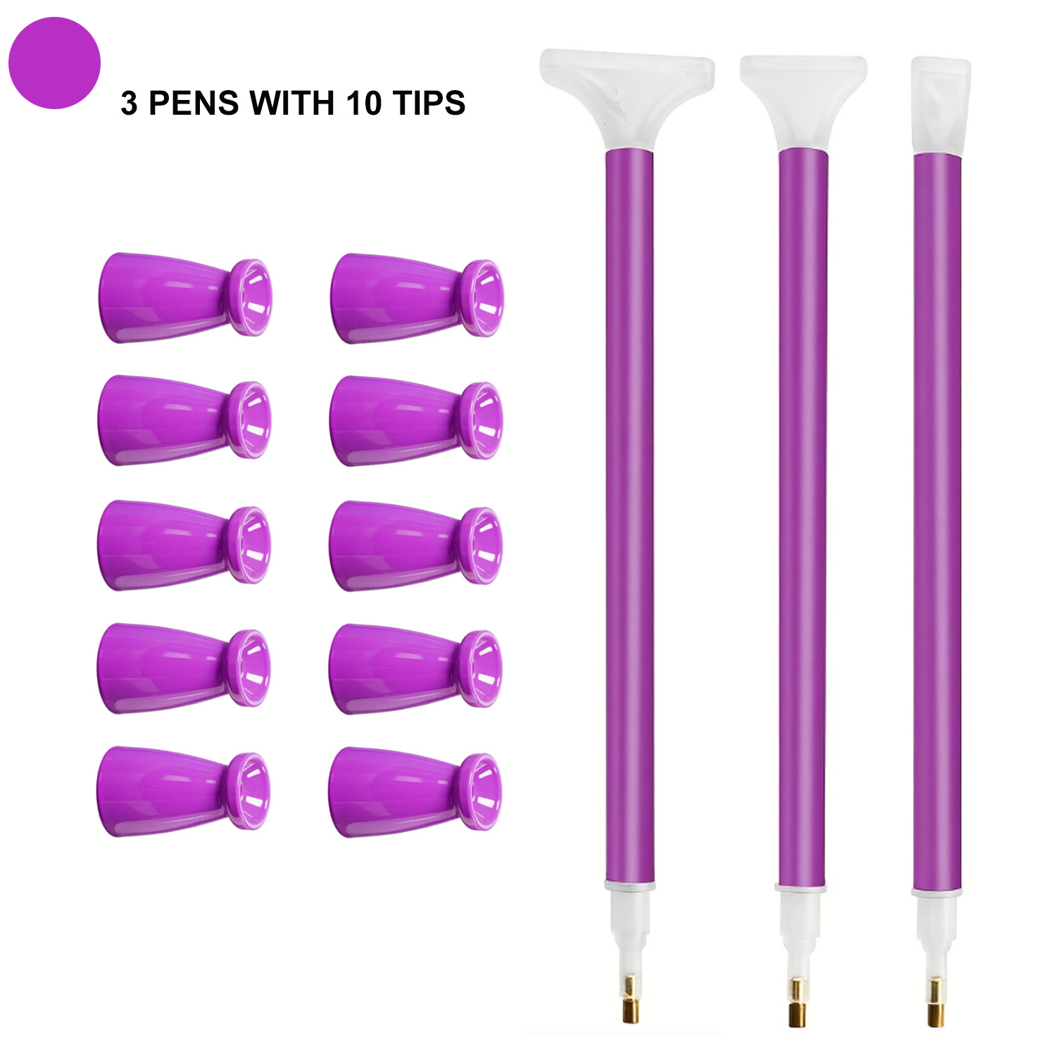 10개 실리콘 팁 & 3개 펜 다이아몬드 페인팅 펜 세 - Art Craft Accessories 리뷰 및 가격
