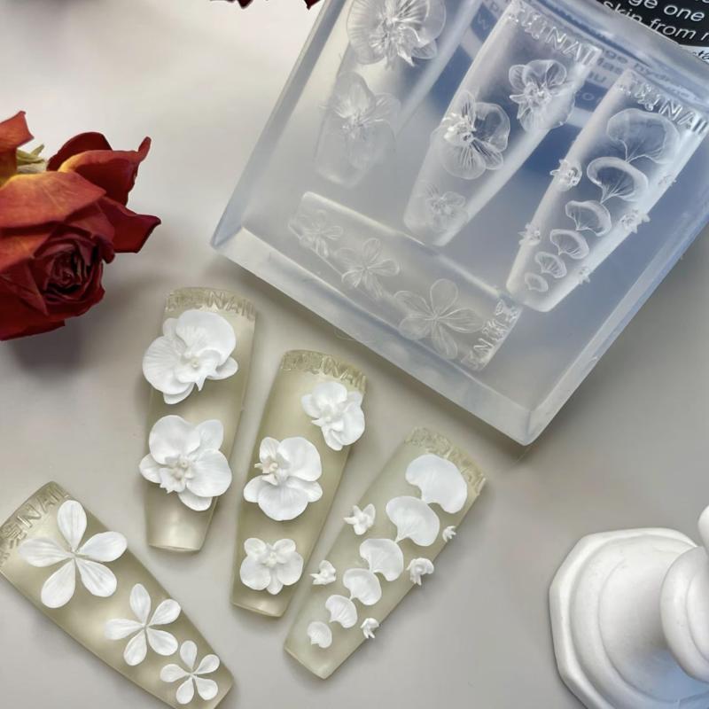 3D 투명 실리콘 손톱 몰드 DIY 네일 아트 장식 호 - Art Craft Template 리뷰 및 가격
