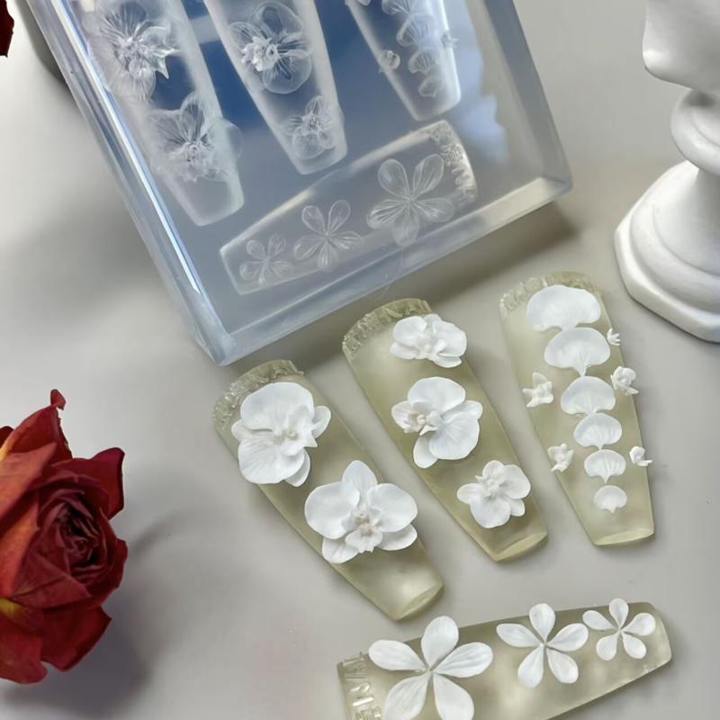 3D 투명 실리콘 손톱 몰드 DIY 네일 아트 장식 호 - Art Craft Template 리뷰 및 가격