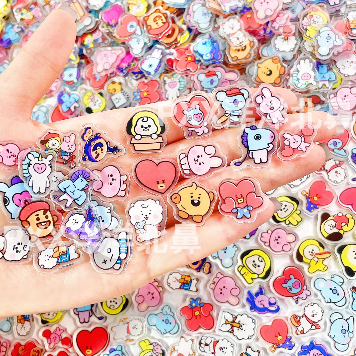 100개 BT21 BTS 단층 2cm 아크릴 조각품 주 - Art Craft Accessories 리뷰 및 가격