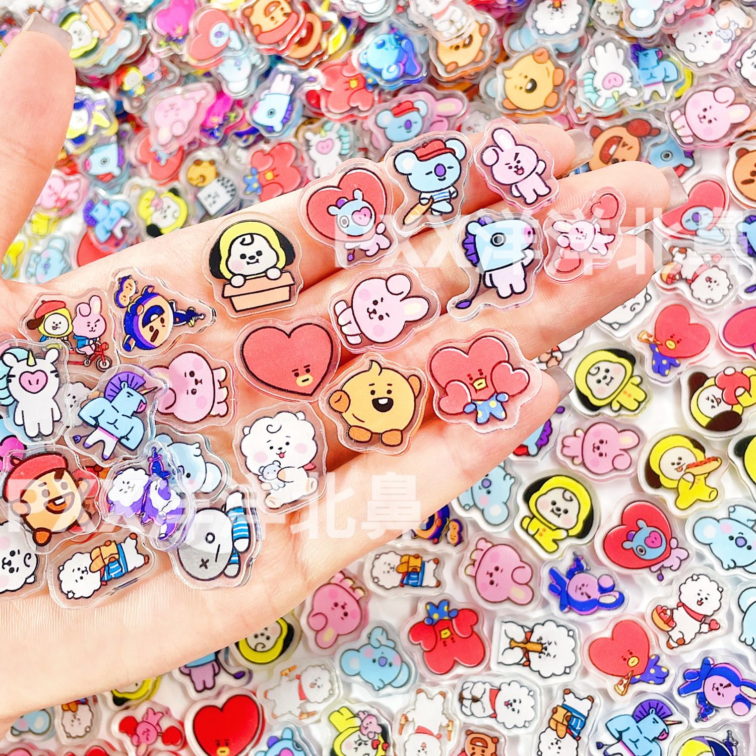 100개 BT21 BTS 단층 2cm 아크릴 조각품 주 - Art Craft Accessories 리뷰 및 가격