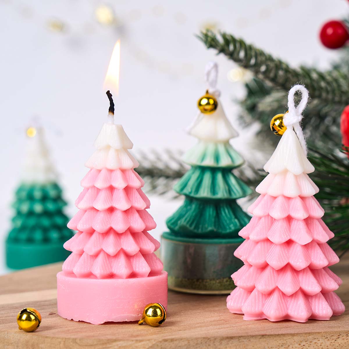 3D 크리스마스 트리 실리콘 캔들 몰드 DIY 크리스마 - Art And Craft For Xmas 리뷰 및 가격