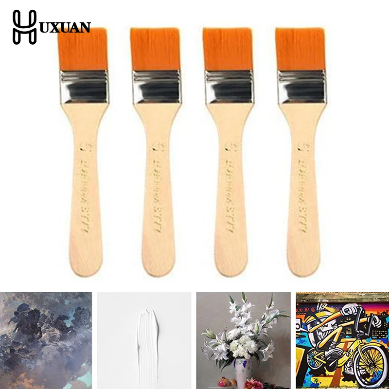 4 개/대 헤어 페인팅 브러시 아크릴 페인트 나일론 오 - Watercolor Brush Pen 리뷰 및 가격