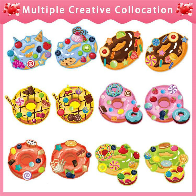 어린이를 위한 얼굴 도넛 스티커 만들기, 나만의 디저트 - Art Craft 4 Years Old 리뷰 및 가격