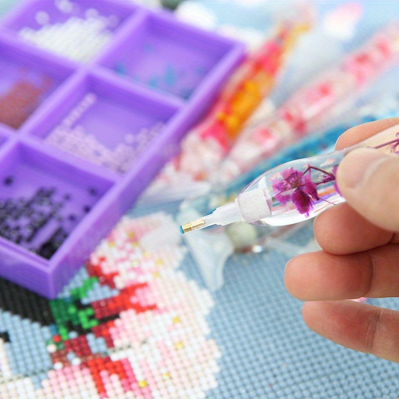 1세트 꽃무늬 레진 5D 다이아몬드 페인팅 펜, 6개  - Art Craft Accessories 리뷰 및 가격